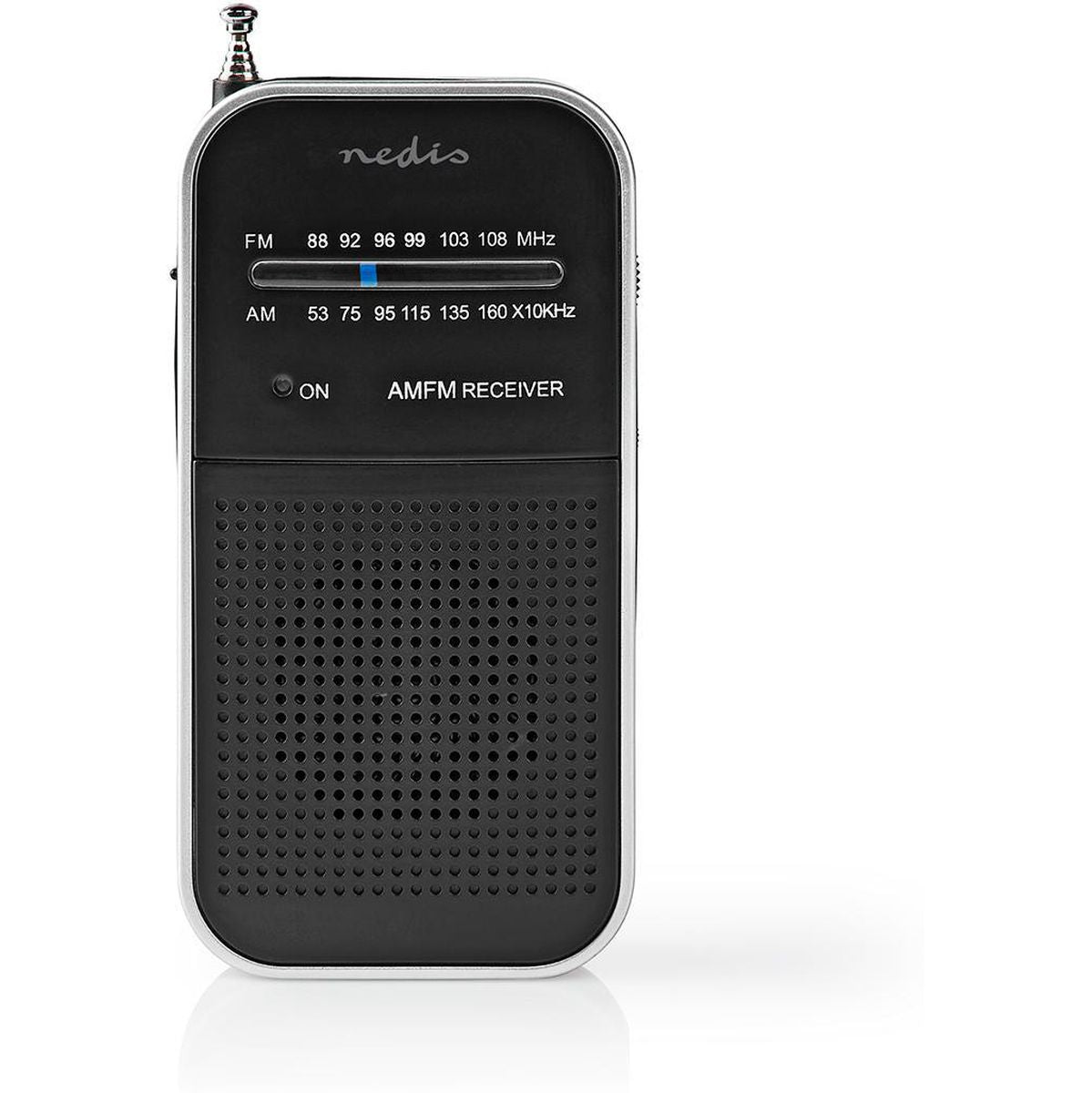 Nedis portable AM/FM radio 1.5W / black