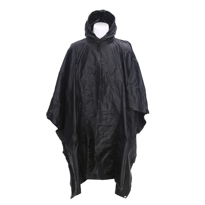 Poncho Ripstop Zwart