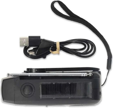 Nedis Emergency Radio AM/FM with Powerbank (black)