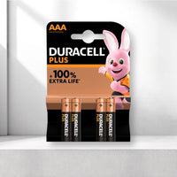 Duracell Alkaline Plus AAA Battery 4 Pack