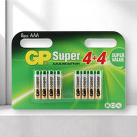 GP Super Alkaline AAA X 8 Micro Blister