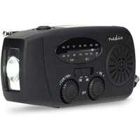 Nedis Emergency Radio AM/FM with Powerbank (black)