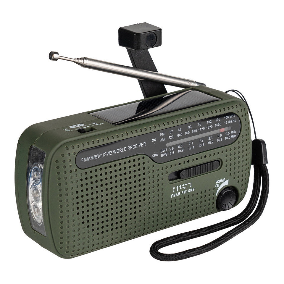 Fosco Survival Radio - SW1/SW2/FM/AM (noodradio op AA batterijen)