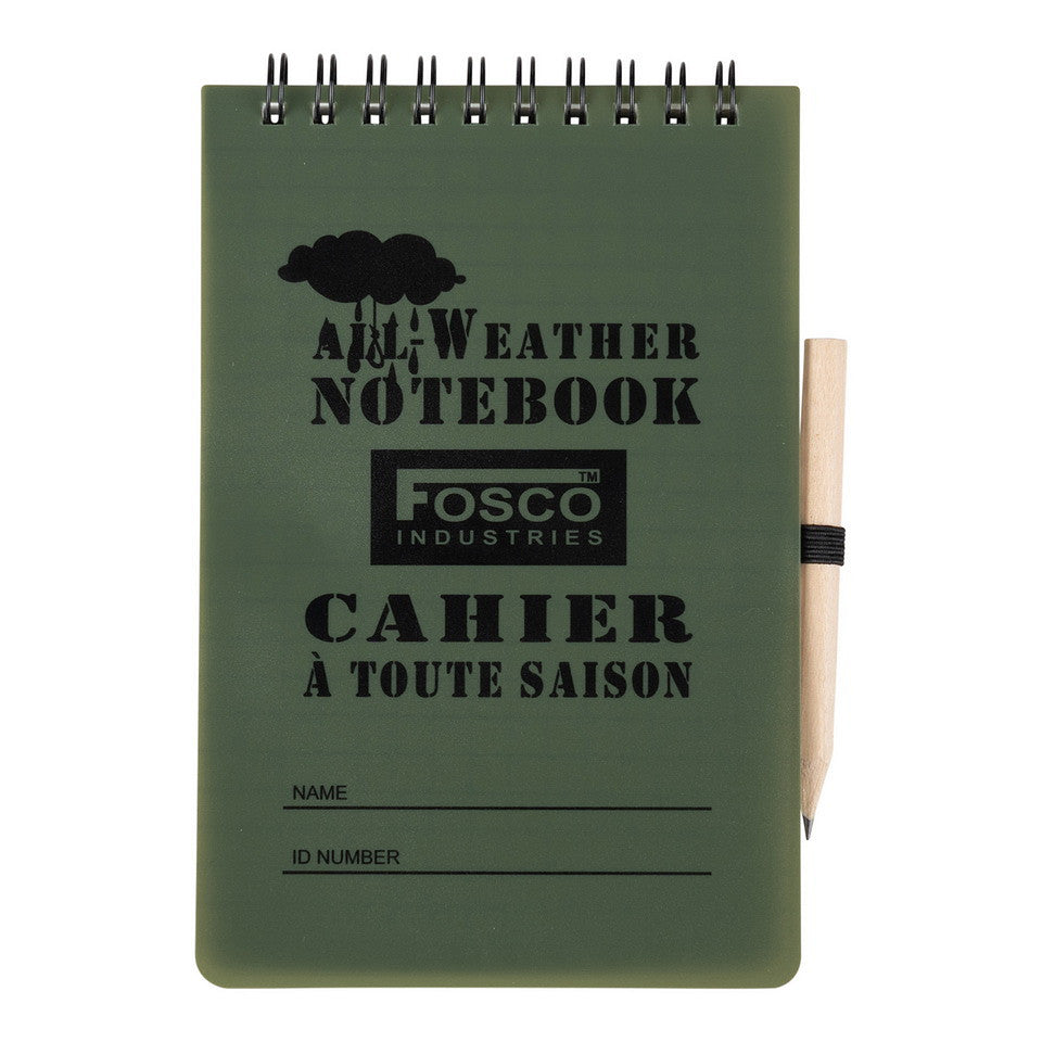 Fosco Notitieblok (waterproof) A6 met potlood