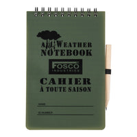 Fosco Notitieblok (waterproof) A6 met potlood