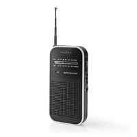 Nedis portable AM/FM radio 1.5W / black