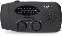 Nedis Emergency Radio AM/FM with Powerbank (black)