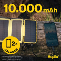 Aqiila Powerbird BS10 Solar Panel PowerBank 20W Yellow 10,000 mAh
