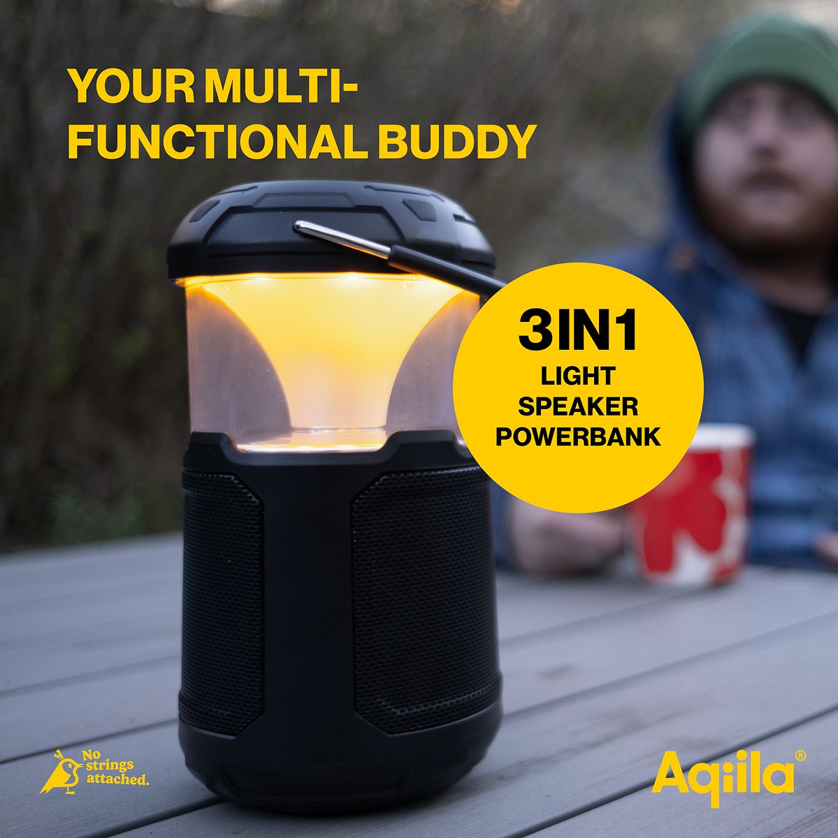Aqiila SoundBird B10 Lantern Speaker Power Bank