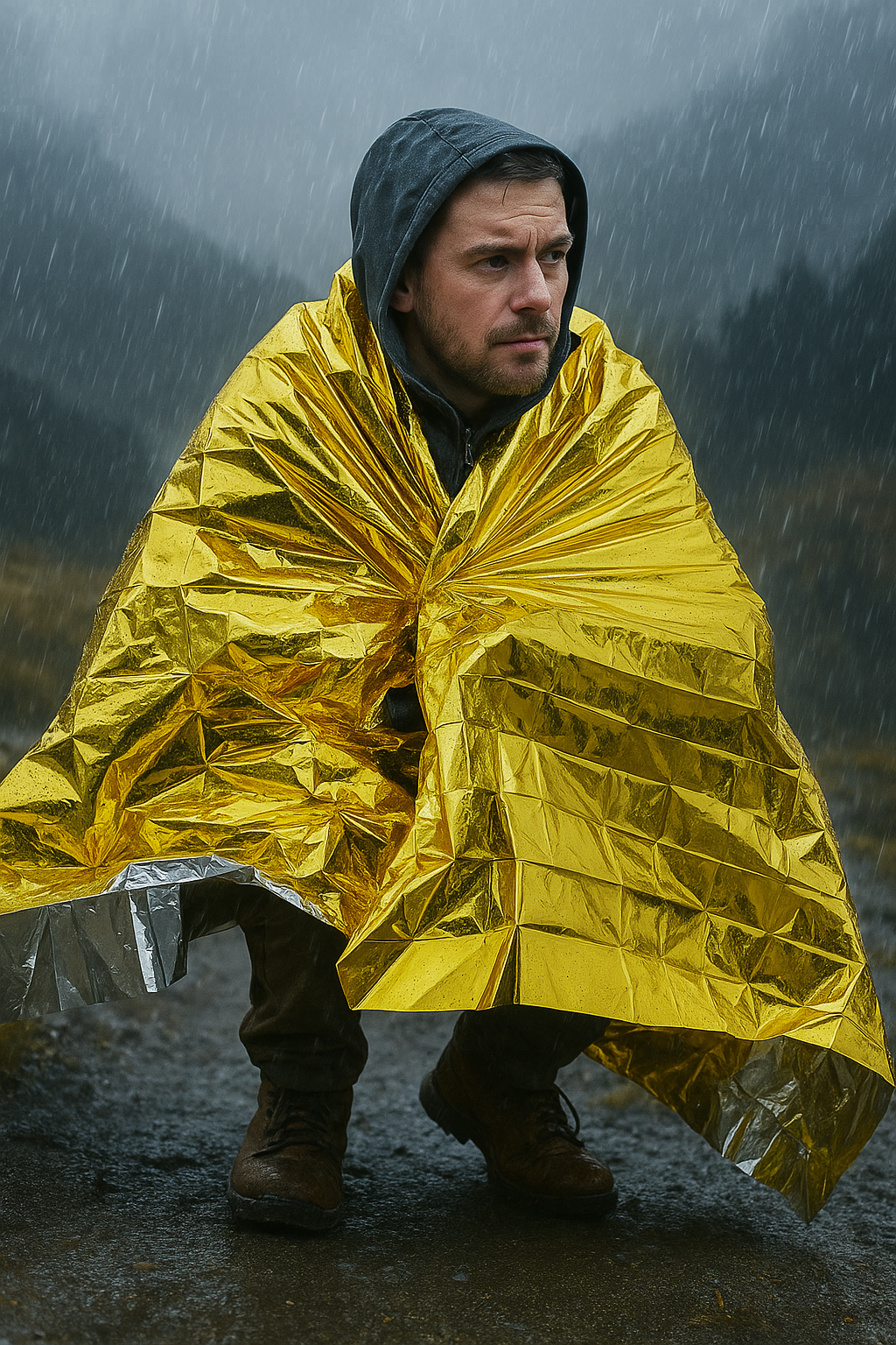 BCB nooddeken goud/zilver RP045