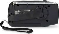 Nedis Emergency Radio AM/FM with Powerbank (black)