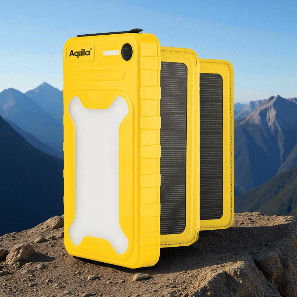 Aqiila Powerbird BS10 Solar Panel PowerBank 20W Yellow 10,000 mAh
