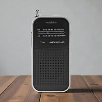 Nedis portable AM/FM radio 1.5W / black