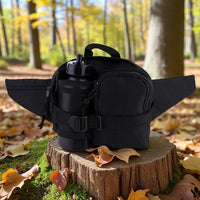 Heuptas met veldfles Zwart