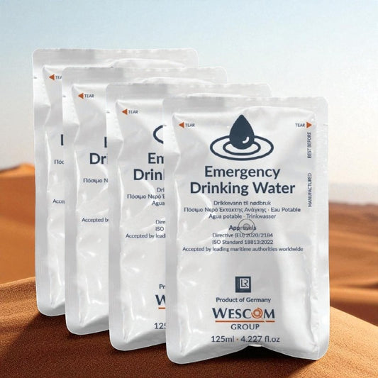 Wescom 24-uurs Noodrantsoen Drinkwater – 16 x 125 ml (2 liter)